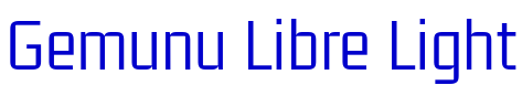 Gemunu Libre Light 字体